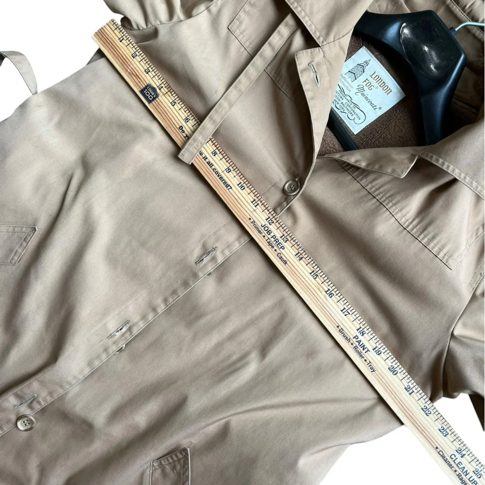 London Fog Classic Tan Maincoat Size 16M - Picture 6 of 11